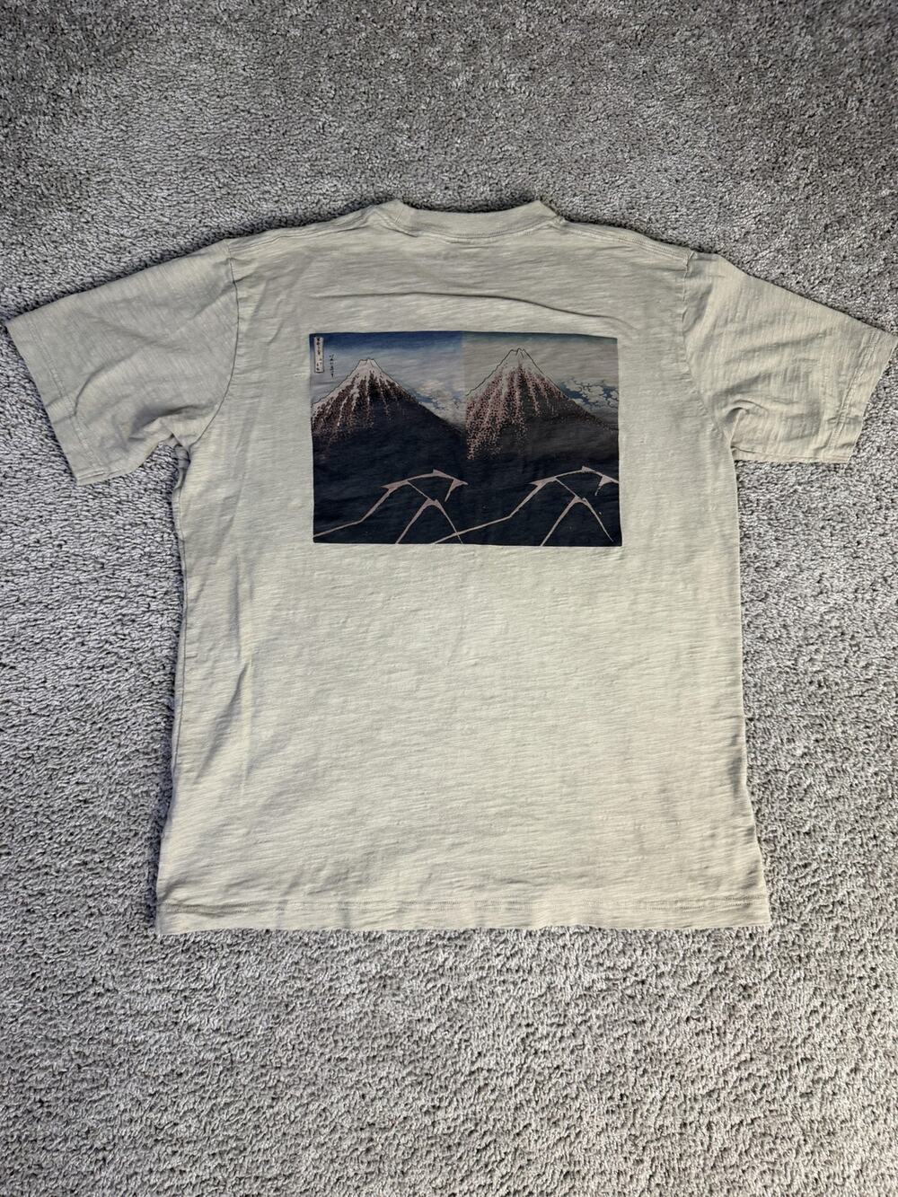 UT Shirt Mens L Gray Mountain Pocket Graphic Museum Of Fine Arts Boston